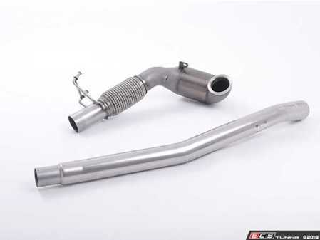 ES#3129648 - SSXAU586 - 3" Large Bore Downpipe - Featuring Milltek Sport Hi-Flow sports cat, designed to be used with OE factory exhaust system. - Milltek Sport - Audi