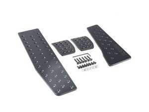 ES#3438360 - tms-e46-dp-blkKT - Turner Performance Complete Pedal Set - Manual Transmission - Black anodized aluminum - includes dead pedal - Turner Motorsport - BMW
