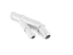 ES#3470647 - 462-121-087E - Cast Aluminum Split Coolant Fitting - Replaces the failure prone, plastic coolant split pipe from the turbo & expansion tank to the water pipe hose - iABED Industries - Audi Volkswagen