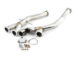 ES#3508379 - RE.XPIPE.E46M3 - Rogue Engineering E46 M3 X-Pipe V2 - Without EVC Valve  - Replaces the factory section 2 mid pipe - Rogue Engineering - BMW