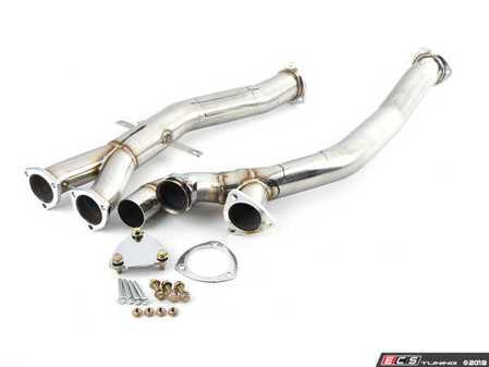 ES#3508379 - RE.XPIPE.E46M3 - Rogue Engineering E46 M3 X-Pipe V2 - Without EVC Valve  - Replaces the factory section 2 mid pipe - Rogue Engineering - BMW