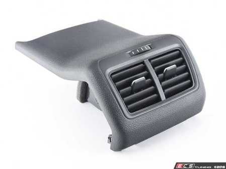 ES#2831455 - 5G0864298F82V - Rear Vent Trim - Contains vents for rear seat passengers. Titanium Black. - Genuine Volkswagen Audi - Volkswagen