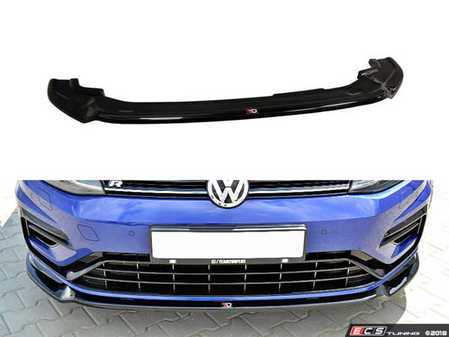 ES#3557637 - VW-GO-7F-R-FD3-G - Front Lip Spoiler V3 - Gloss Black - ABS plastic splitter that will enhance the look of your vehicle in minutes! - Maxton Design - Volkswagen