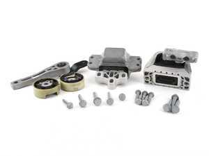 ES#2593525 - 1K0199262MKT2 - Complete Drivetrain Mount Kit - Includes new engine/transmission mounts with hardware - Assembled By ECS - Audi
