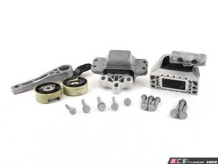 ES#2593525 - 1K0199262MKT2 - Complete Drivetrain Mount Kit - Includes new engine/transmission mounts with hardware - Assembled By ECS - Audi
