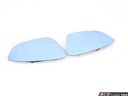 ES#3557785 - 6ECSGLIBSMKT - Heated Blind Spot/Wide Angle Mirror - Set - Upgraded blue tinted mirror glass to allow you to see everything around you - ECS - Volkswagen