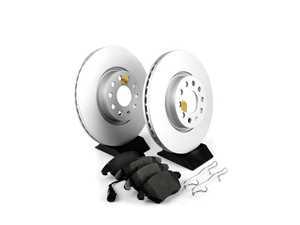 ES#3145407 - ESK2259 - Power Stop Euro-Stop Premium Front Brake Kit (312mm) - An authentic OE-specification front braking solution featuring European-sourced pads, high-carbon smooth Geomet coated rotors, and strict ECE-R90 certification. - Power Stop - Audi Volkswagen