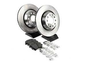 ES#3159208 - KOE4628 - Autospecialty Daily Driver Brake Service Kit - Rear (310x22) - Stock replacement brake kit with hardware, featuring OE replacement brake rotors and high performance Evolution ceramic pads - Power Stop - Volkswagen