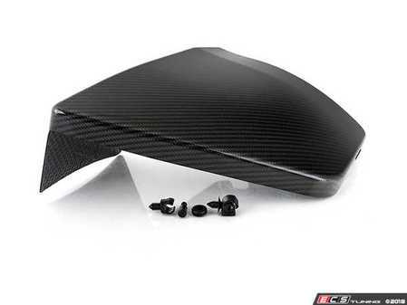 ES#3570283 - 022738ecs02KT - Audi B8/B8.5 A4 Carbon Fiber Left Side Engine Bay Cover - Cover up unsightly under hood components with carbon fiber style! - ECS - Audi