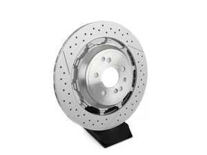 ES#3706931 - 2224232012KT - Rear Cross-Drilled & Slotted Brake Rotors - Pair (360x26) - Does not include new brake rotor securing screws - Genuine Mercedes Benz - Mercedes Benz