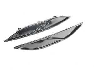 ES#3557736 - R16-1-1000-02-G - Rear Reflector Insert Set - Gloss Black Diagonal Slat - A clean cosmetic upgrade for your Golf R - Acexxon - Volkswagen