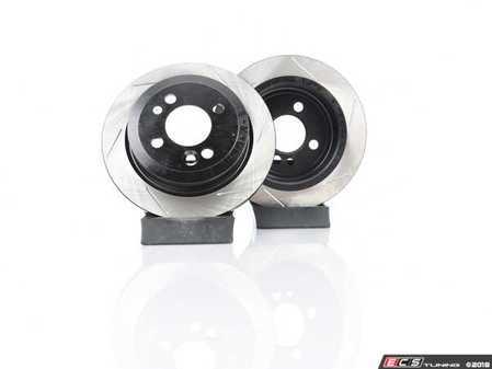 ES#2597874 - 34216774987SLKT - Performance Rear Brake Service Kit - Featuring ECS V5 Slotted rotors and ECS EP24 "Enthusiast Performance" brake pads. - Assembled By ECS - MINI