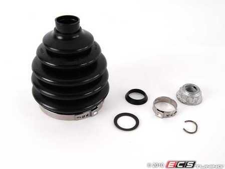 ES#2777899 - 1K0498203KT - Front Left Inner And Outer CV Joint Refresh Kit - Why risk tearing the same axle out twice? This kit includes front inner and outer CV Joint Boots to service one axle. - Meyle - Volkswagen