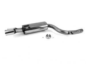 ES#3557478 - MSAU292 - Rear Silencer - Left - Left side rear silencer with twin 76.2mm exhaust tips - Milltek Sport - Audi
