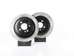 ES#2597878 - 34216784389SLKT - Performance Rear Brake Service Kit - JCW - Featuring ECS V5 Slotted rotors and ECS EP24 "Enthusiast Performance" brake pads. - Assembled By ECS - MINI