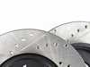 ES#2771726 - 341198048294KT15 - Performance Front Brake Service Kit - Featuring ECS V5 Slotted/Drilled rotors and ECS EP24 Enthusiast Performance pads - Assembled By ECS - MINI