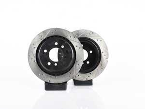 ES#3524488 - 025997ecs060KT - Rear V4 Cross Drilled & Slotted Brake Rotors - Pair (312x20) - (NO LONGER AVAILABLE) - Precision manufactured and featuring an electrostatic rust-inhibiting coating - ECS - 