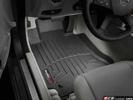 ES#2837603 - 441611 - Front FloorLiner - Black 2008 - 2013 Mercedes-Benz C-Class (W204)  - Laser measured for perfect fitment and ultimate protection against moisture and debris - WeatherTech - Mercedes Benz