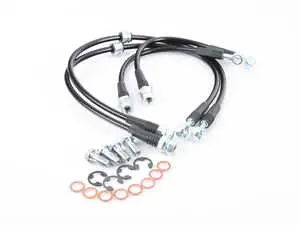 Front & Rear Stainless Braided Brake Line Kit