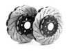 ES#3559513 - 023940ECS01KT - Front 2-Piece Scalloped Brake Rotors - Pair (350x34) - Direct bolt-on upgrade to Tru-Float scalloped style rotors. Over 15% less weight! - ECS - Audi