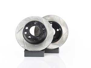 ES#3135680 - 126.33127SLKT - Rear Slotted Brake Rotors - Pair (300x12mm) - Upgrade to a slotted rotor for improved braking. - StopTech - Audi