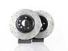 ES#3236224 - 127.33123lKT - Front Drilled & Slotted Brake Rotors - Pair (320x30) - Upgrade to a slotted / cross-drilled rotor for improved braking - StopTech - Audi