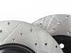 ES#3236224 - 127.33123lKT - Front Drilled & Slotted Brake Rotors - Pair (320x30) - Upgrade to a slotted / cross-drilled rotor for improved braking - StopTech - Audi