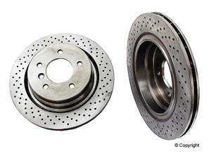 ES#240265 - 34212227177178ZS - Rear Cross Drilled Brake Rotors - Pair (312X20) - Move up to drilled rotors - Zimmermann - 