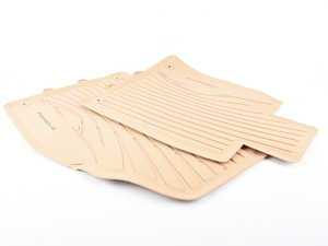 ES#3194233 - 981044800454H0 - Rubber Floor Mat Set - Luxor Beige - One set of two rubber mats - Genuine Porsche - Porsche