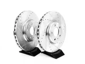 Front Drilled & Slotted Brake Rotors - Pair (320x30)