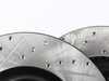 ES#3240947 - 127.33087Lkt - Front Drilled & Slotted Brake Rotors - Pair - (345x30) - Upgrade to a slotted / cross-drilled rotor for improved braking - StopTech - Audi