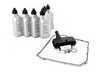 ES#3551611 - 0B5325330AKT4 - Complete DSG Automatic Transmission Service Kit  - Includes a new DSG trans filter, DSG cooling filter, fluid, gaskets, transmission pan bolts, and plugs to service your transmission - Genuine Volkswagen Audi - Audi