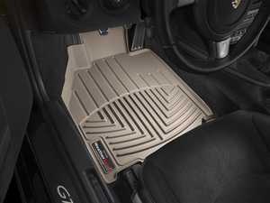 ES#2837806 - 452461 - Front FloorLiner - Tan - Laser measured for perfect fitment and ultimate protection against moisture and debris - WeatherTech - Porsche