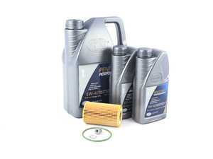 ES#3522430 - n91167901KT2 - Oil Service Kit - Includes MANN oil filter, drain plug/washer, and 7 liters of Pentosin 5w-40 - Assembled By ECS - Audi