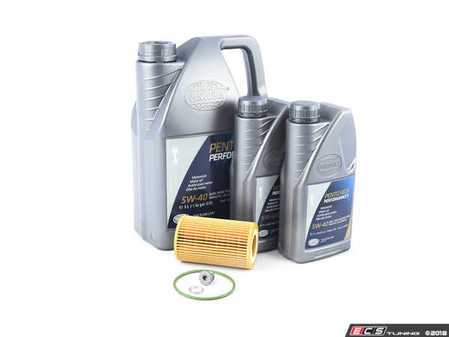 ES#3522430 - n91167901KT2 - Oil Service Kit - Includes MANN oil filter, drain plug/washer, and 7 liters of Pentosin 5w-40 - Assembled By ECS - Audi