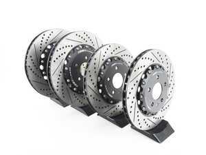 ES#3525662 - 003975ecs01aKT1 - Performance Front & Rear Brake Rotor Kit - Direct bolt-on replacement - Offering 8.3% weight reduction front, 3.5% reduction rear! - ECS - Audi