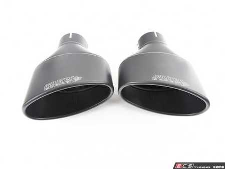 ES#3536887 - SSXAU740 - Cat-Back Exhaust System - Non-Resonated - 3.00" Stainless Steel with dual Cerakote Black oval tips - Retains valves from OE system - Milltek Sport - Audi