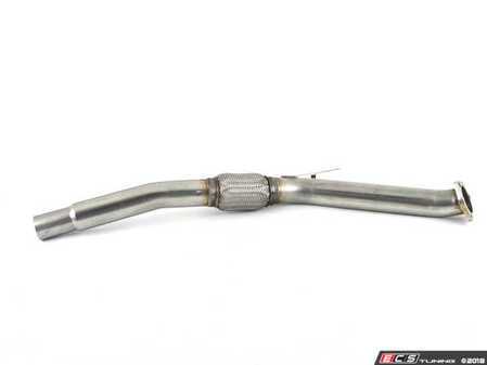 ES#3175266 - 251124R - Performance Stainless 2.5" Downpipe  - High flow, stainless downpipe kit to be used with factory exhaust - Techtonics Tuning - Audi