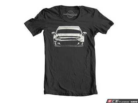 ES#3551903 - AP20VIIM - Rendered MK7 T-Shirt - Medium - Features a plasticharge printing process that removes the pigment of the fabric leaving behind the rendering of a MK7 GTI - Rennline - Volkswagen