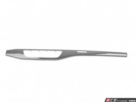ES#3181392 - 8W1853190Q7V7 - Center Dash Trim - Black  - Center interior piece that sit below the central vents, does not include the "Quattro" plate - Genuine Volkswagen Audi - Audi