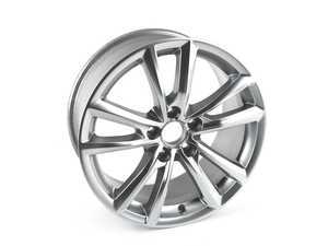ES#2726059 - 8V0601025BF - 17" V-Split 10-Spoke Wheel - Priced Each - 17"x7.5" ET43 5x112 Silver - Genuine Volkswagen Audi - Audi