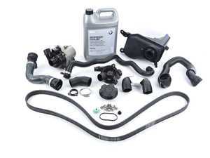 ES#2597716 - 11510392553RKT - ECS Cooling System Refresh Kit - Level 2  - A more advanced refresh kit - with primary cooling system hoses and accessory belt - Assembled By ECS - BMW