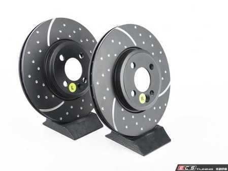 ES#521651 - GD1488 - Front Brake Rotors EBC Slotted And Dimpled - Pair 11.57" (294x22) - Upgrade to a slotted / dimpled rotor for improved braking - EBC - MINI