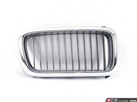 ES#78475 - 51138172280 - Front Kidney Grille - Right  - This Genuine BMW front right kidney grill for E38 7 series has the stock chrome trim with chrome slats. - Genuine BMW - BMW