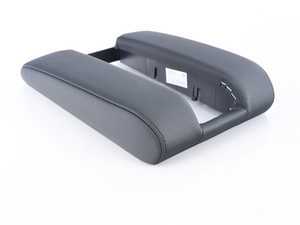 ES#86806 - 51168213881 - E39 Front Split Armrest Lid - Leather - Schwarz Montana with phone cradle - Genuine BMW - BMW