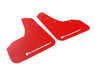 ES#3129667 - MF37URRDWH - Mud Flap Kit - Red With White Logo  - Durable, polyurethane mud flaps - Rally Armor - Volkswagen