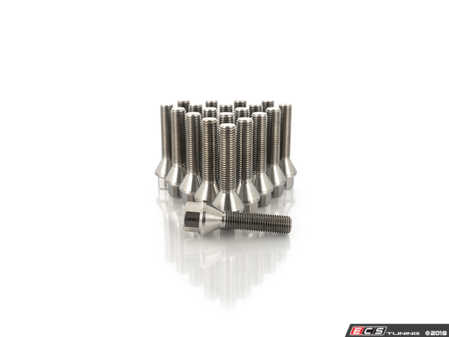 ES#3570278 - 025384ecs05-0521 - Titanium Conical Seat Wheel Bolt - 14x1.25x50mm - Set Of 20 - Lightweight, corrosion resistant, high performance lug bolt - ECS - BMW MINI