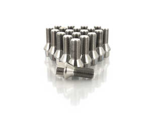 ES#3570222 - 025384ecs03-0120 - Titanium Conical Seat Wheel Bolt - 14x1.5x27mm - Set Of 20 - Lightweight, corrosion resistant, high performance lug bolts - ECS - Audi BMW Volkswagen Mercedes Benz