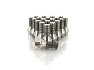 Titanium Conical Seat Wheel Bolt - 14x1.5x27mm - Set Of 20