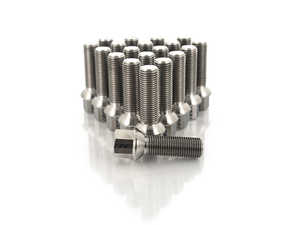 ES#3570218 - 025384ecs02-0320 - Titanium Ball Seat Wheel Bolt - 14x1.5x40mm - Set Of 20 - Lightweight, corrosion resistant, high performance lug bolts - ECS - Audi Volkswagen
